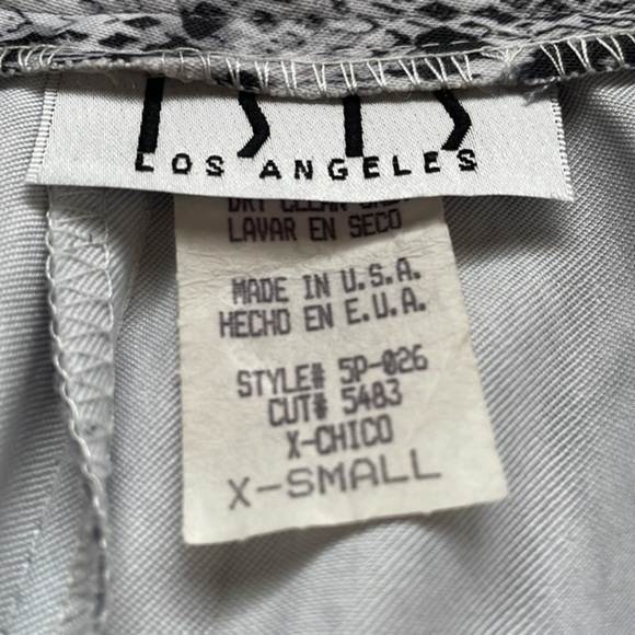 ISIS | Black & White Snakeskin Print Stretch Pants - Picture 4 of 5